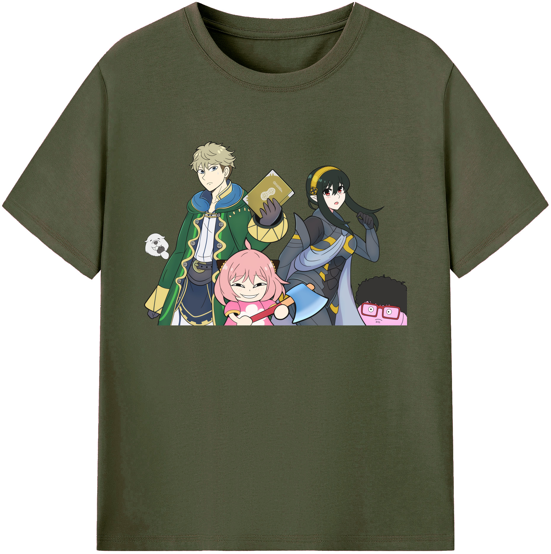 （画像用） SPY×FAMILY间谍家家酒 綿100％ メンズ半袖Tシャツ｜肌触りやわらか＆通気性